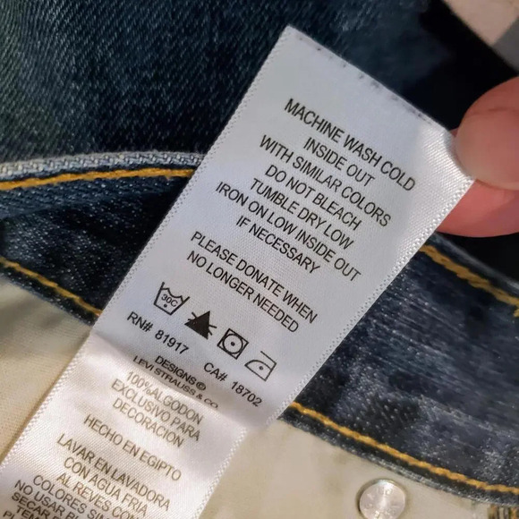 Levi's 514 Slim Straight Medium Wash Boys Size 16 Regular Jeans W28 L28 - Picture 5 of 12